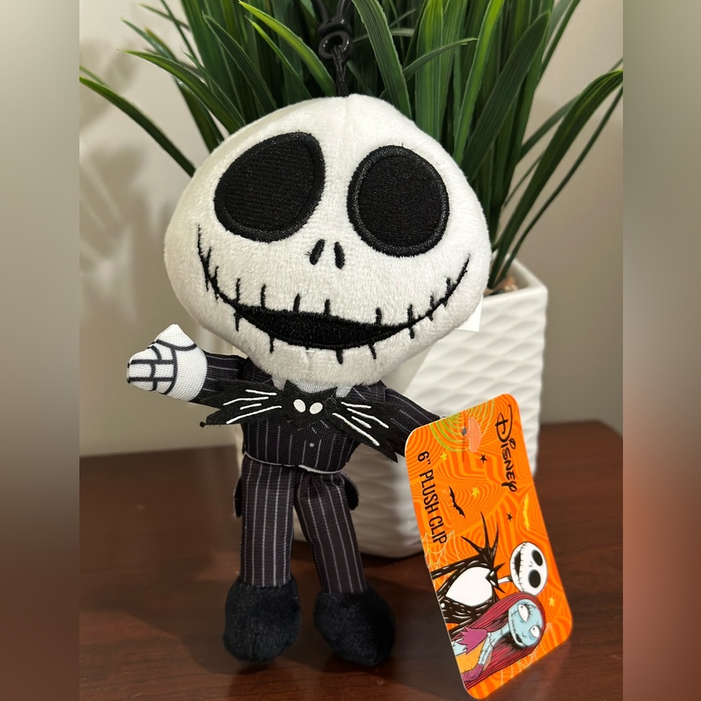 New 6” Nightmare Before Christmas Plush Clip Jack, Sally, Oogey Boogey and Zero - Picture 4 of 6
